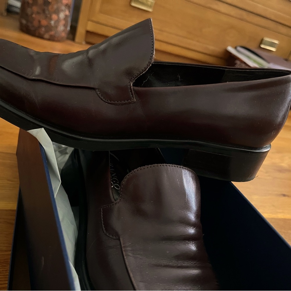 Franco Sarto - rich brown leather loafer